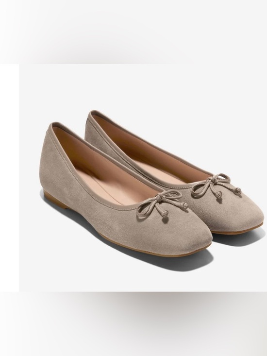 Cole Haan Shoes - Cole Haan Nicolette Suede Bow Tie Ballet Flats